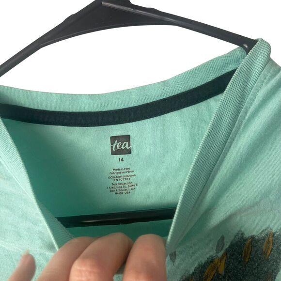 Tea Big Boy's Size 12 & 14 Graphic Owl Wolf Bundle Of Two T Shirts - Picture 9 of 11